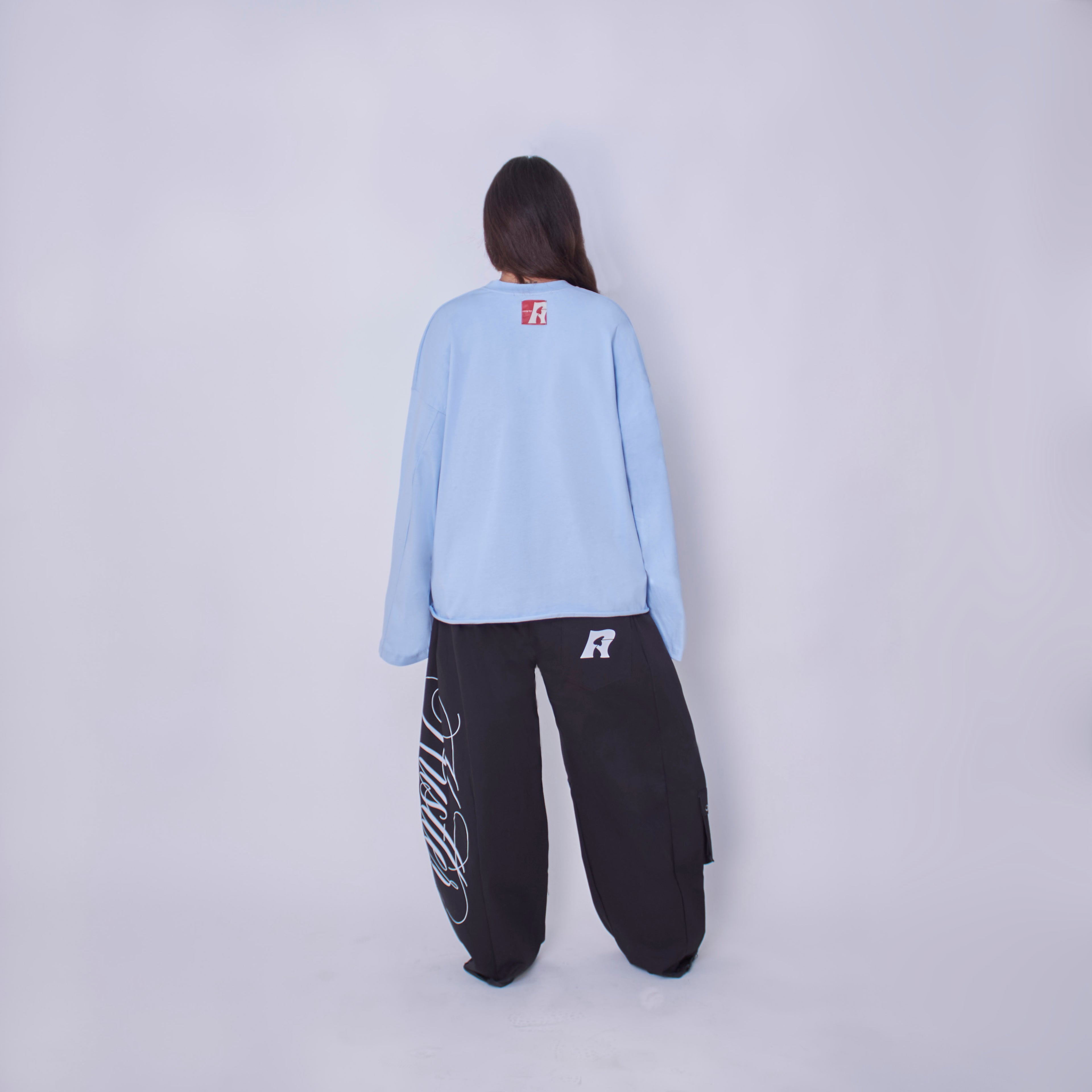 Longsleeve Script Sky Blue