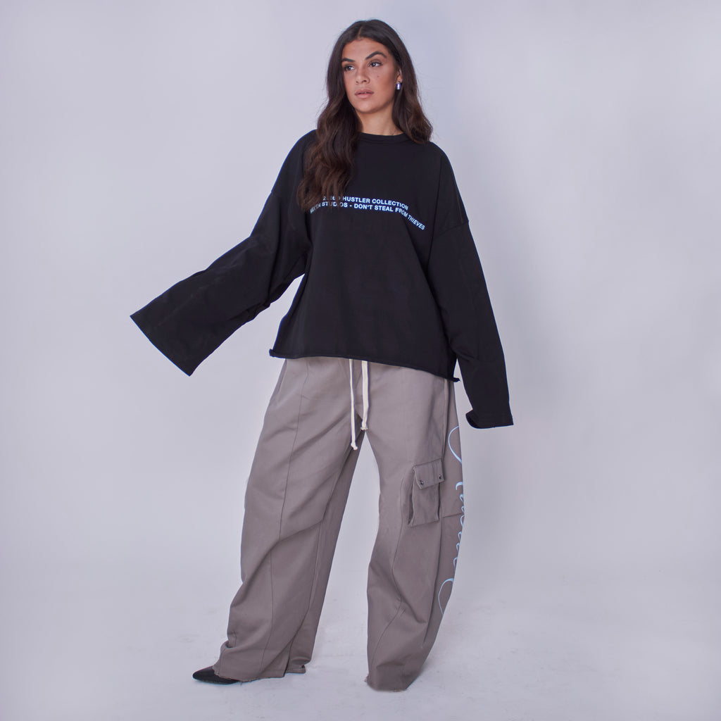 Hustler Longsleeve Signature Black