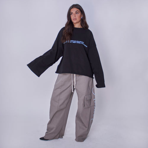 Hustler Longsleeve Signature Black