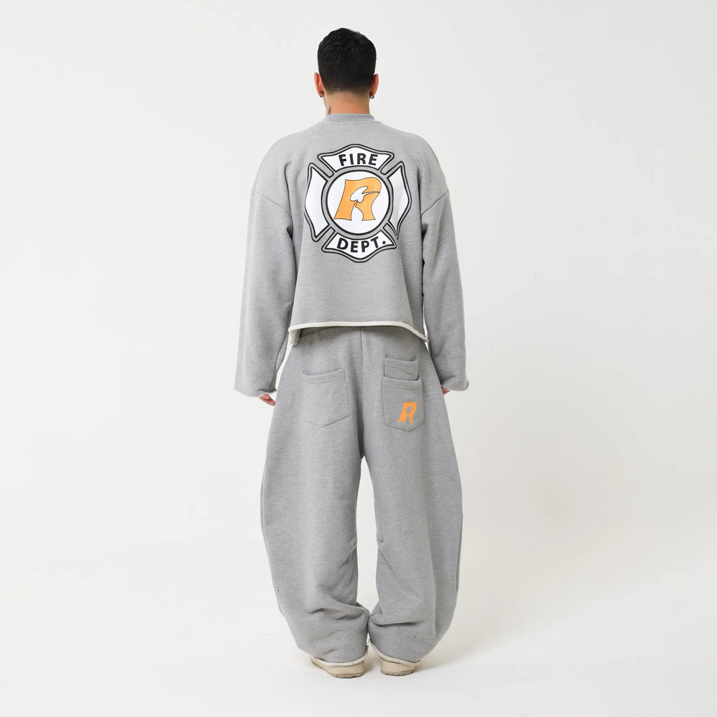Fire Dept. Baggy Sweatpants – Ash Grey
