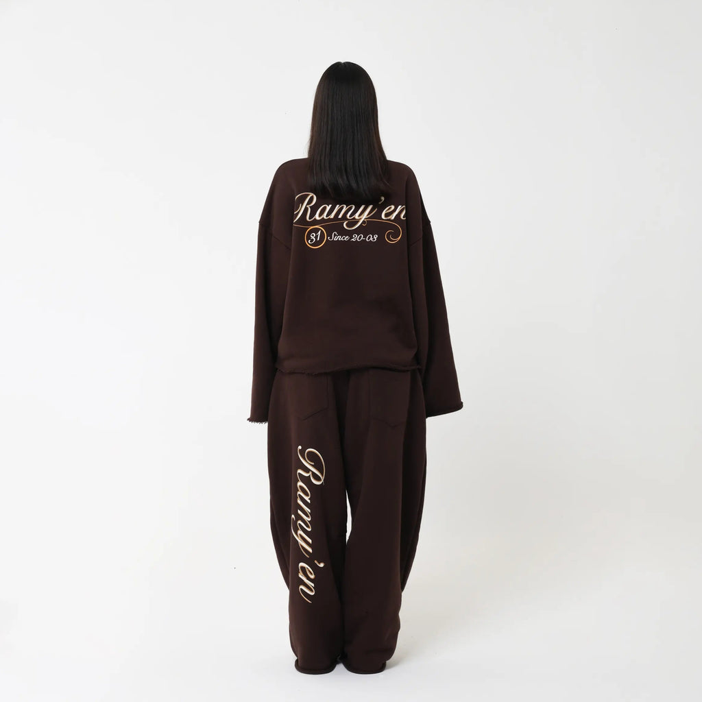 Baggy Sweatpants – Dark Brown