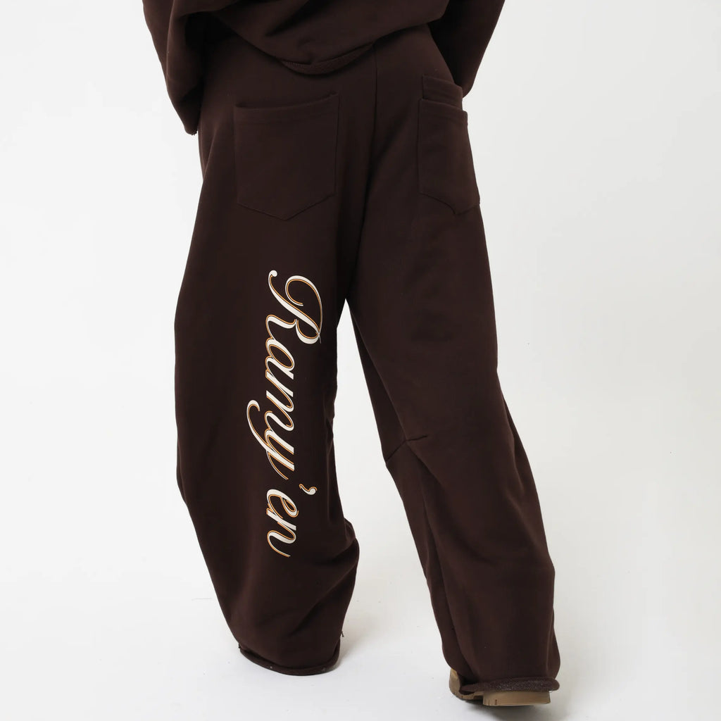Baggy Sweatpants – Dark Brown
