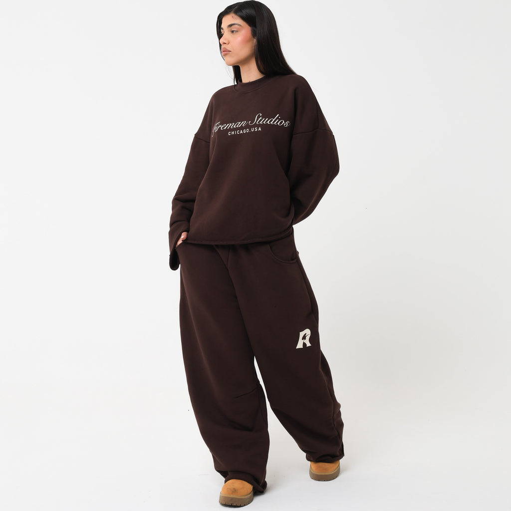Baggy Sweatpants – Dark Brown