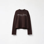 Longsleeve Cropped – Dark Brown