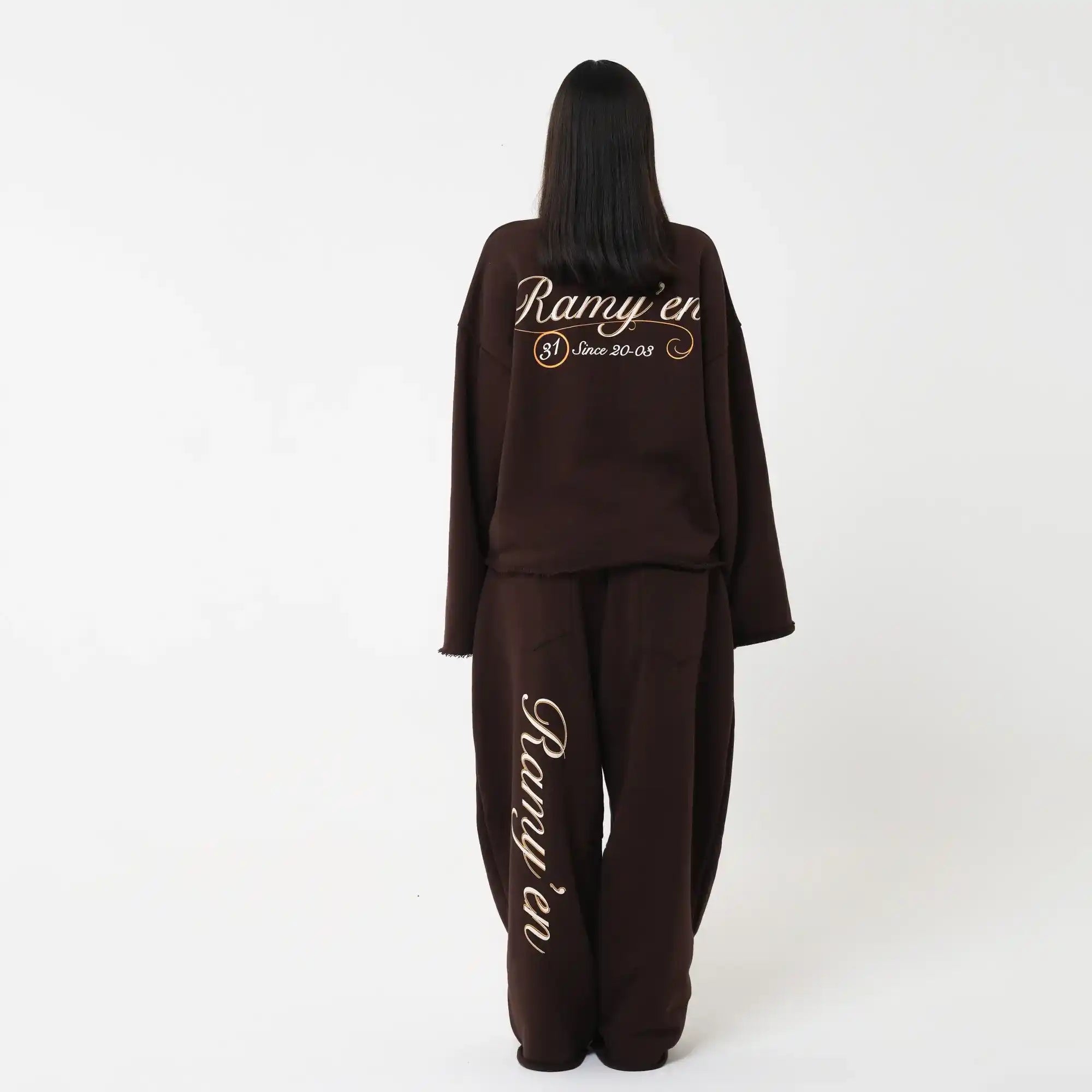 Longsleeve Cropped – Dark Brown